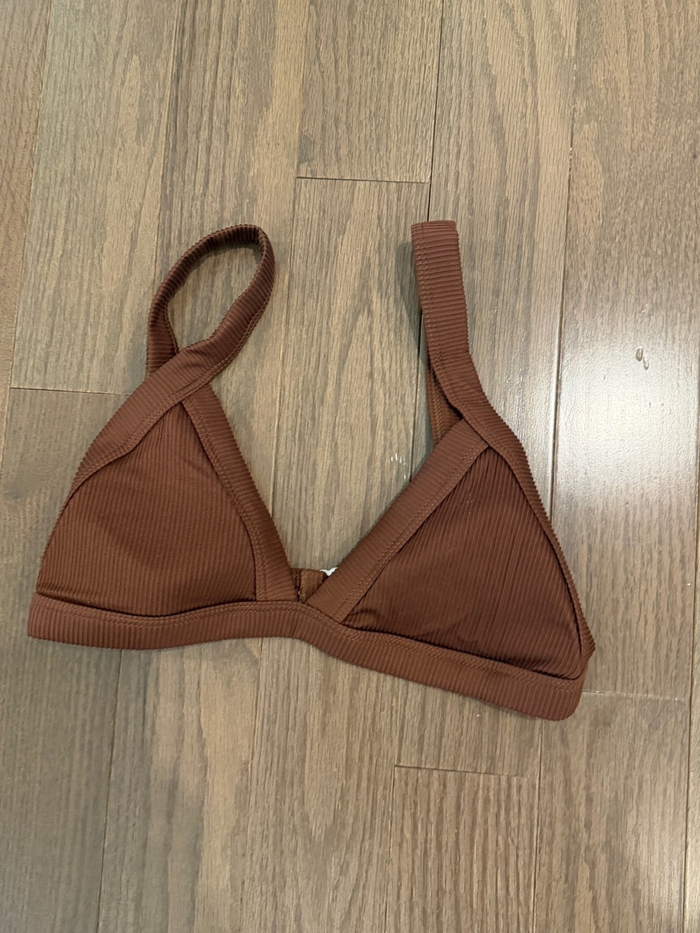 One One Swimwear Kameron Bikini Top in Brown